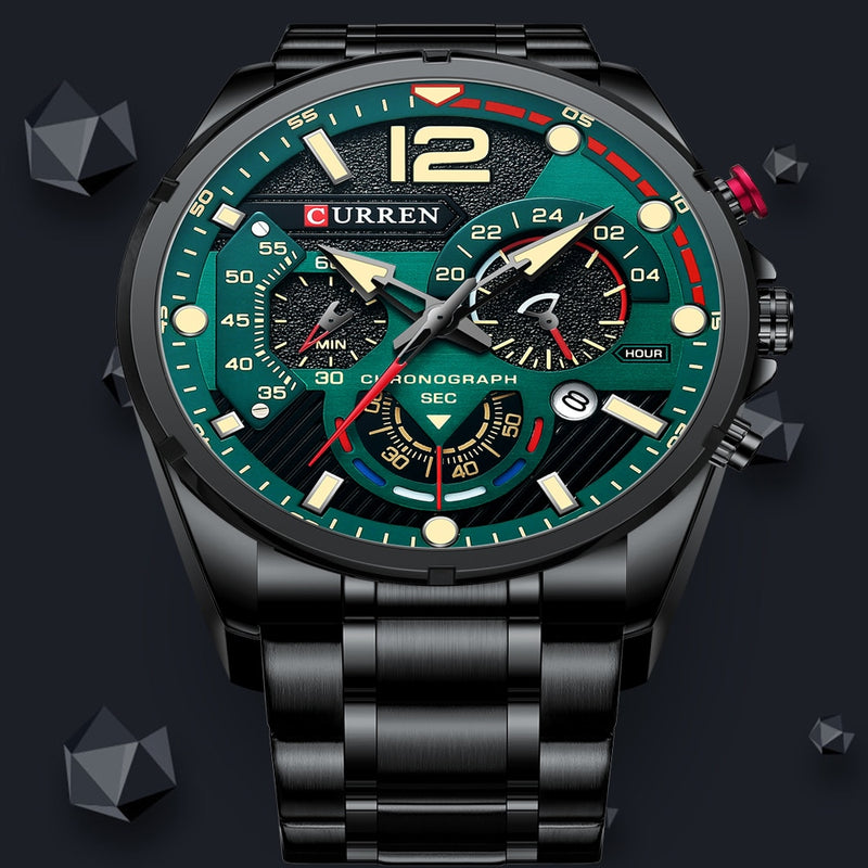 Relógio Masculino de Quartzo - Curren Submariner escolha-best