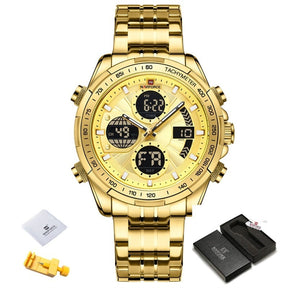 Relógio Masculino Dourado